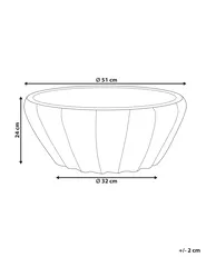 Blumenkübel OSTRYA 51 cm Blau_930857