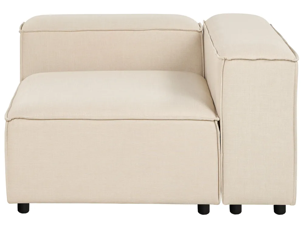 Modul Ecksofa 4-Sitzer ARDAL Stoff Beige rechtsseitig_947925