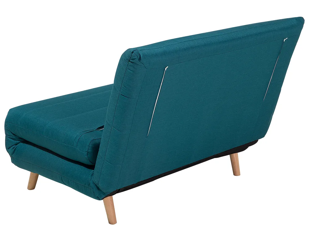 1-Sitzer Schlafsofa SETTEN Stoff Seeblau_699449