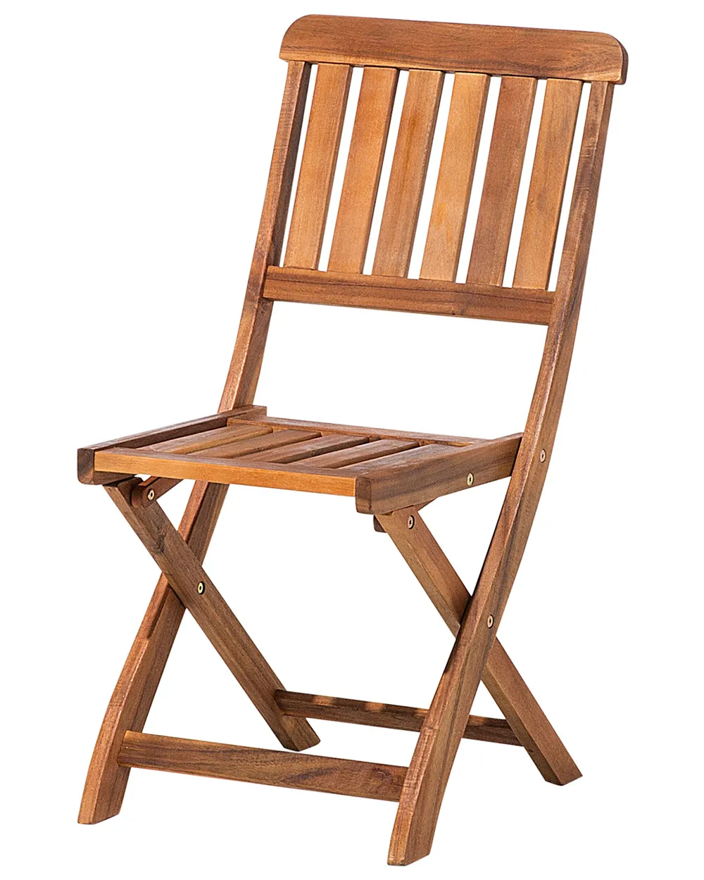 Set mit 2 Stühlen und Sitzkissen CENTO Akazienholz Braun_691108