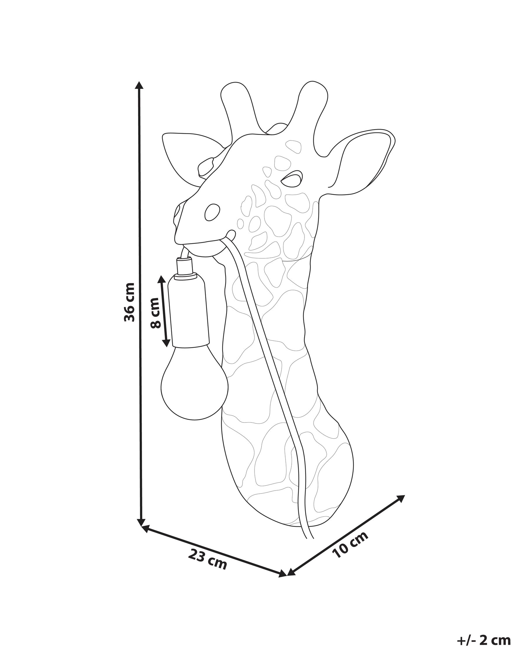 Wall Lamp Giraffe MERLIN Gold_1004134