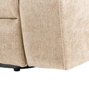 Elektrischer Fernsehsessel ARES mit Fußstütze Stoff Beige_938709