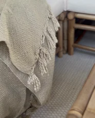 Blanket CHAOHANI Fabric 200 x 220 cm Beige_1012355