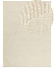 Teppich SASNAK Beige 300 x 400 cm Wolle_884347