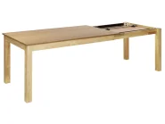 Extending Dining Table MADURA Natural Ash Wood 160/240 cm 90 cm_902784
