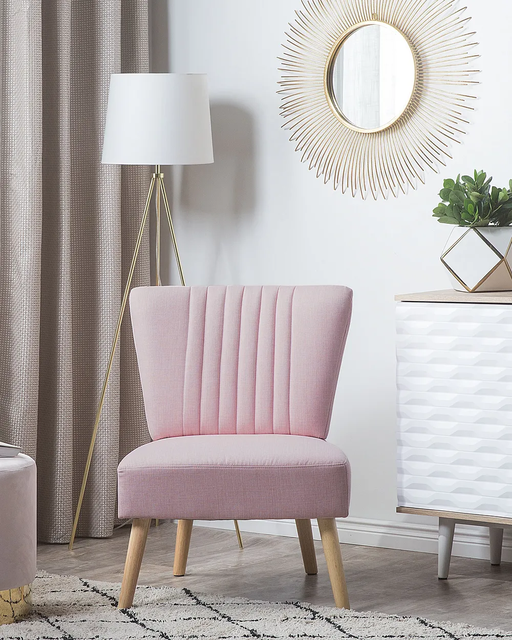 Armchair VAASA Fabric Pink