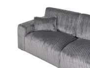 3-Sitzer SANDORA Cord Grau_969140