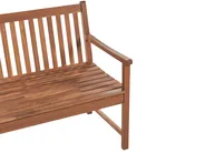 Gartenbank mit Auflage VIVARA 180 cm zertifiziertes Akazienholz Dunkelrot_897287