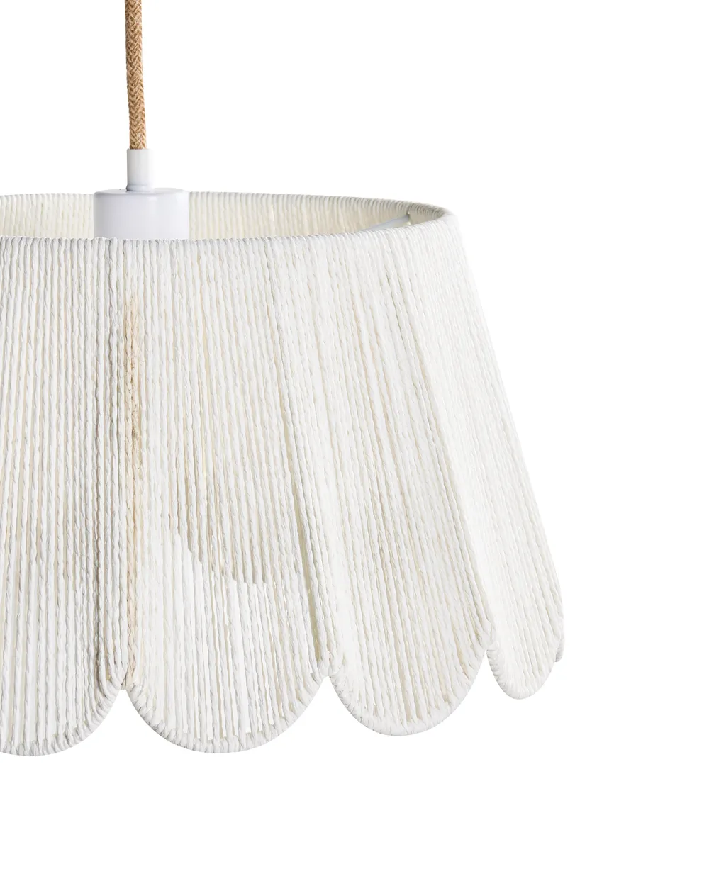 Hängeleuchte SEBAKWE Papierschnur Hellbeige_1027423
