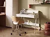 Schreibtisch mit Regalaufsatz BROXTON 77 cm x 46 cm Weiß
