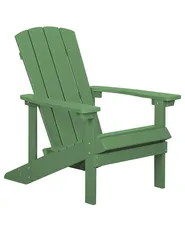 Gartenstuhl ADIRONDACK mit Fußstütze Grün_809551
