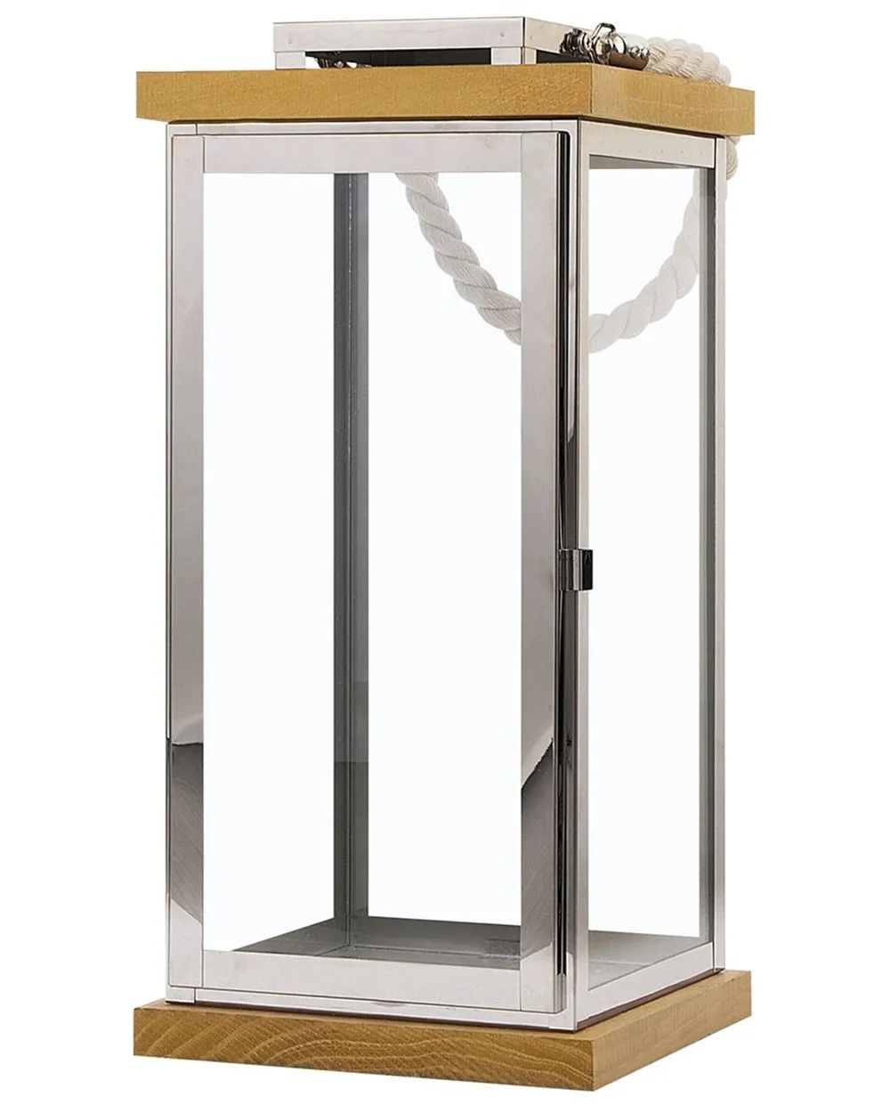 Laterne BORNEO 41 cm Metall Silber
