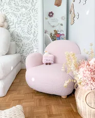 Kids Armchair HEM Boucle Pastel Pink_1006459
