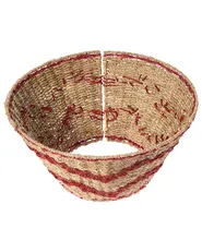 Weihnachtsbaumkragen HIVER 43 cm Seegras Rot_1011279