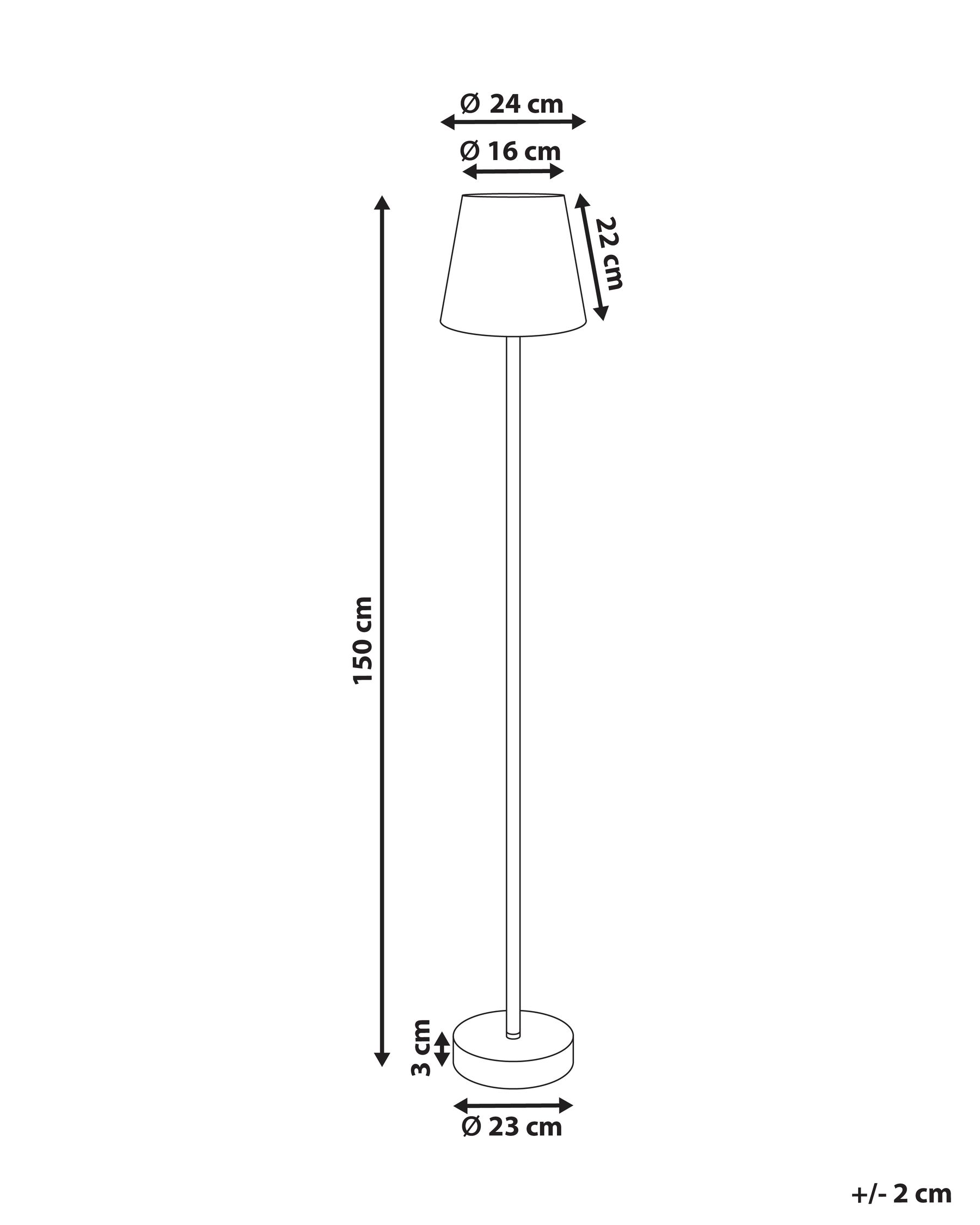 Floor Lamp HANGER Metal Brown_1017123