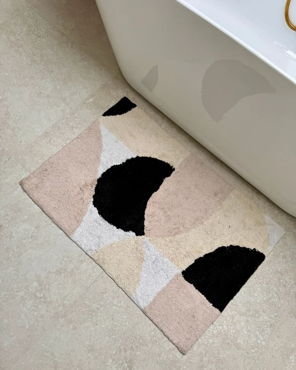 Badematte SANOLI Beige 60 x 90 cm Baumwolle_1176652