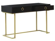 Konsolentisch WESTPORT 115 cm 50 cm mit Schubladen Schwarz / Gold_809732