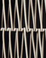 Set mit 2 Blumentöpfen BRODIEA 26/45 cm Polyrattan Hellbraun_914458