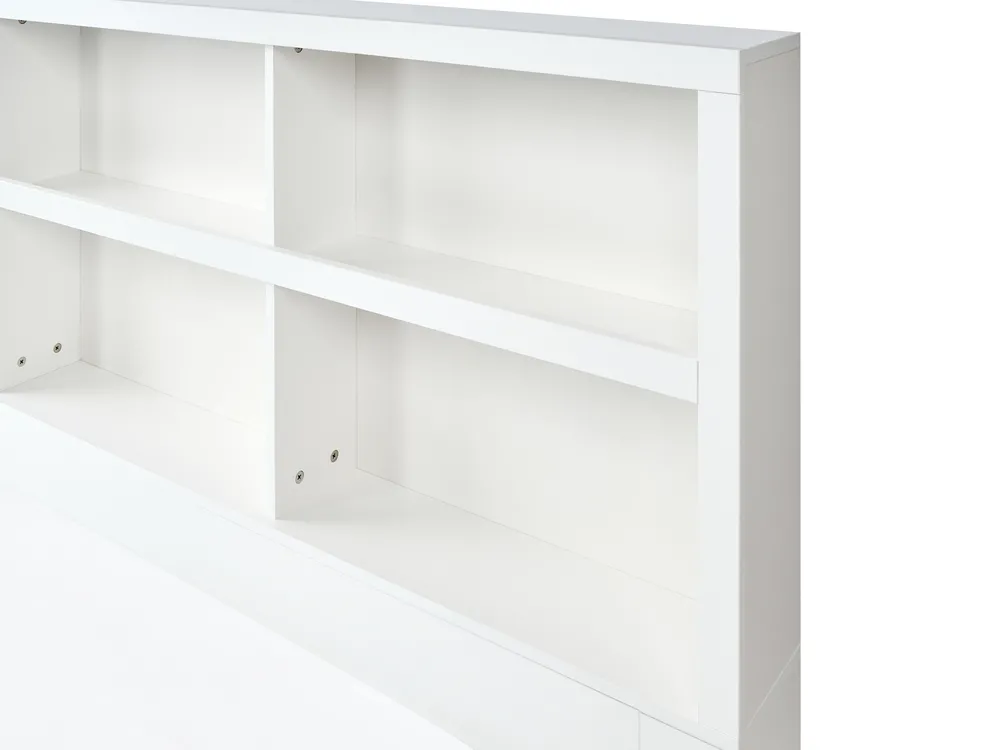 Bed with Storage Drawers TARARE White 160 x 200 cm (EU King Size)_1033159