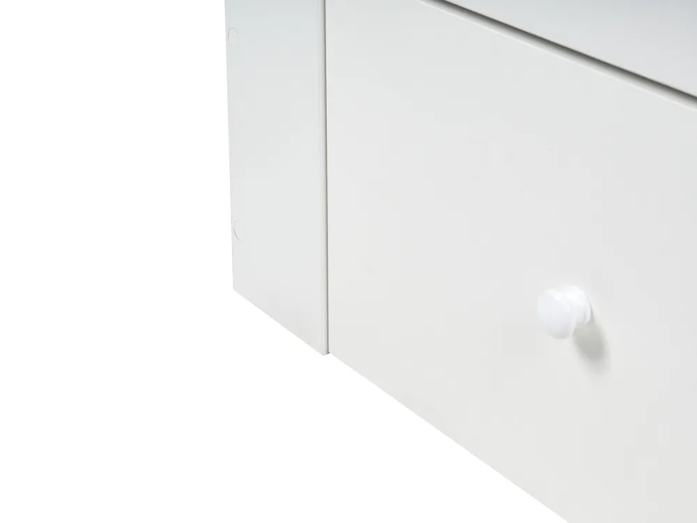 Bed with Storage Drawers TARARE White 160 x 200 cm (EU King Size)_1033161