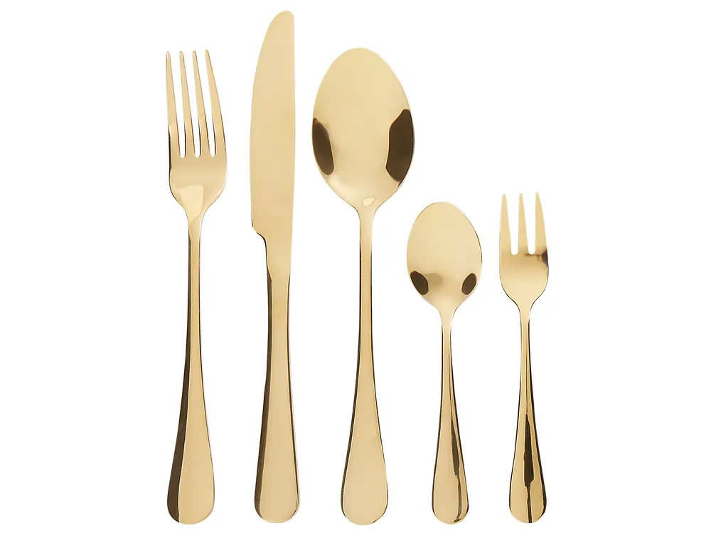 Besteckset 30-teilig FUSILLI Gold