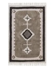 Rug GEYVE Beige 140 x 200 cm Cotton_817448