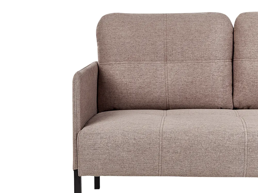Sofa 2-Sitzer LAHTI Stoff Hellbraun_930584