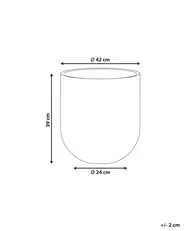 Blumenkübel HANYUE 42 cm Grau_1049857