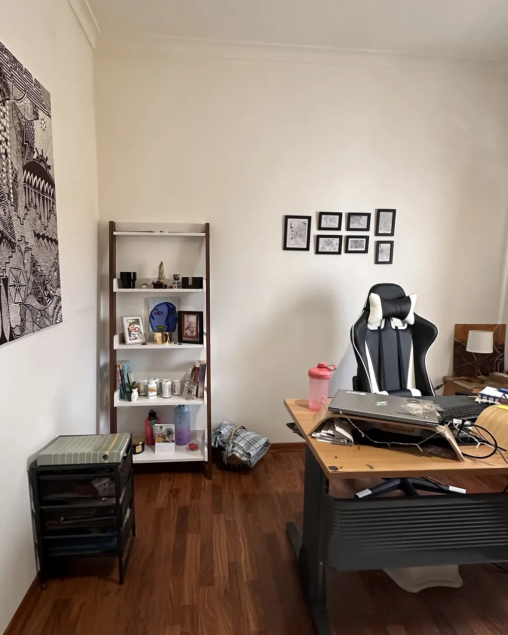 Bürostuhl GAMER Kunstleder Weiß_918352