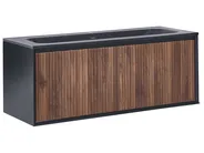 Wandmontierter Waschbeckenunterschrank mit Waschbecken TITICACA Dunkelbraun_1044475