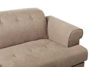 Sofa 3-Sitzer SKIVE Stoff Hellbraun_946773