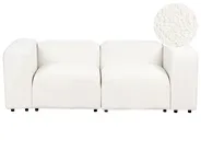 Modulsofa 2-Sitzer FALSTERBO Bouclé Weiß_914858