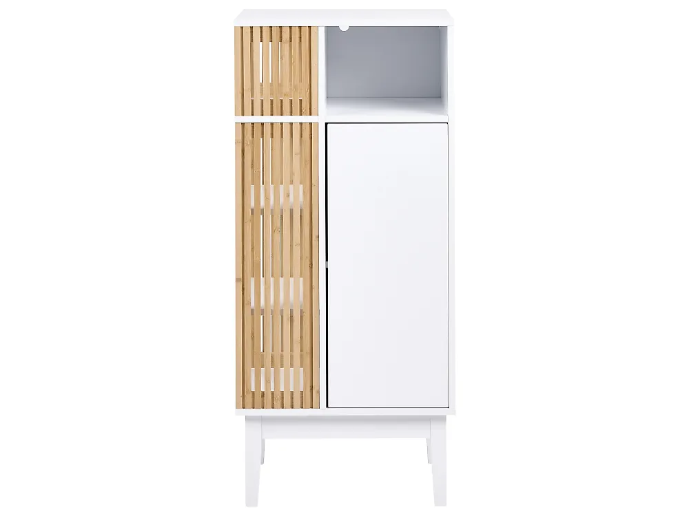 Bathroom Cabinet NUBES 52 cm Light Brown/ White_1182763