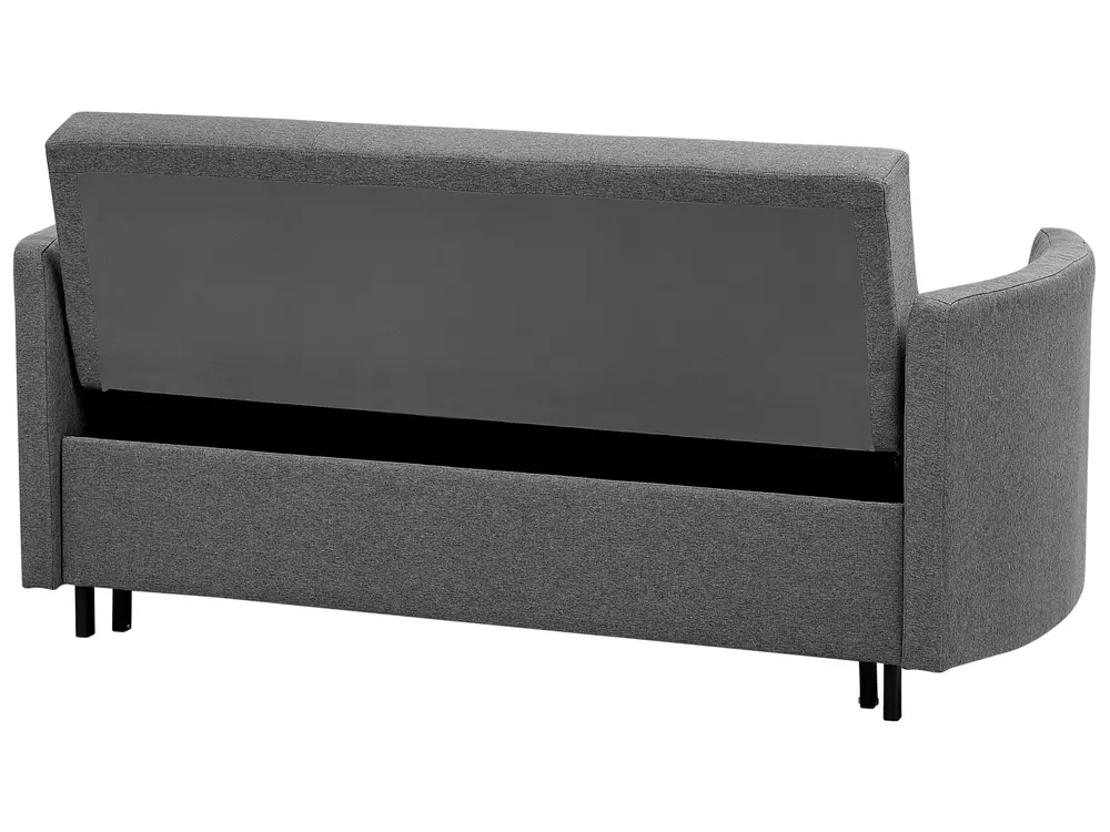 Sofa Bed 2 Seater HOVIN Fabric Grey_746301