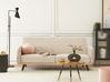 Schlafsofa 3-Sitzer SENJA Samtstoff Beige