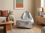Bean Bag 200 L DROP 63 cm 75 cm Silver_798899