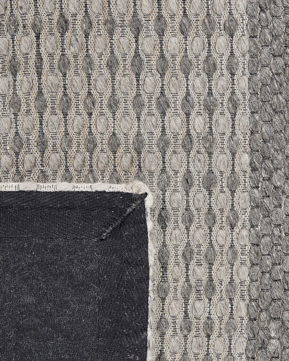 Teppich AKKAYA Blau 140 x 200 cm Wolle_823283
