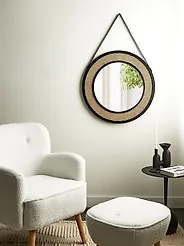 Wandspiegel CAMBRAI 70 cm 104 cm Rattan Naturfarben_1184753