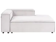 Modular Corner Sofa 4 Seater ARDAL Corduroy Off-White Left Hand_1008110