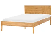 Bett mit Lattenrost Kiefernholz FLAVIGNAC 140 x 200 cm Hellbraun_1117337