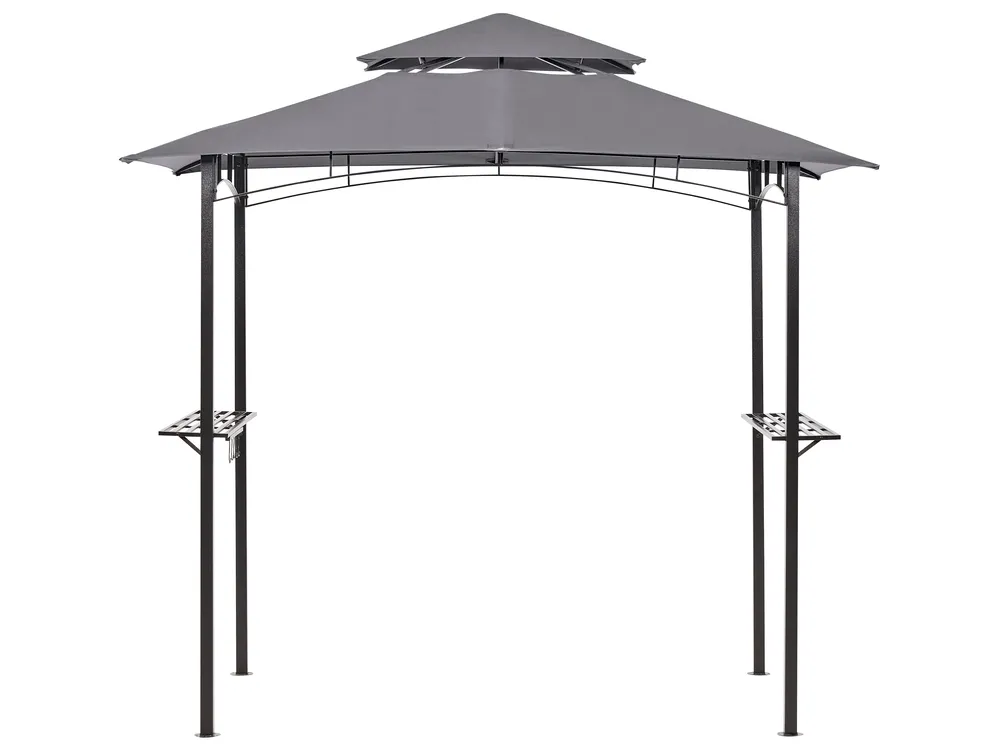 Gazebo NARO 240 cm 148 cm Metal Grey