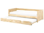 Ausziehbett Kiefernholz GRAVELINES 90 x 200 cm Hellbraun_1029118
