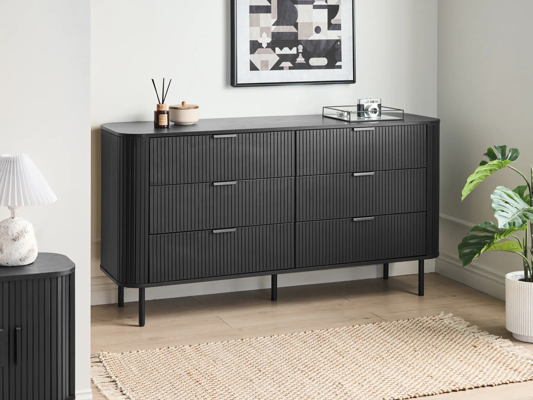 6 Drawer Chest BRADLEY Black_1002331