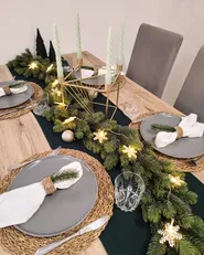 Kerzenständer MINDORO 23 cm Metall Gold_894461