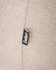 Ohrensessel VEJLE mit Fußstütze Stoff Beige_1017444