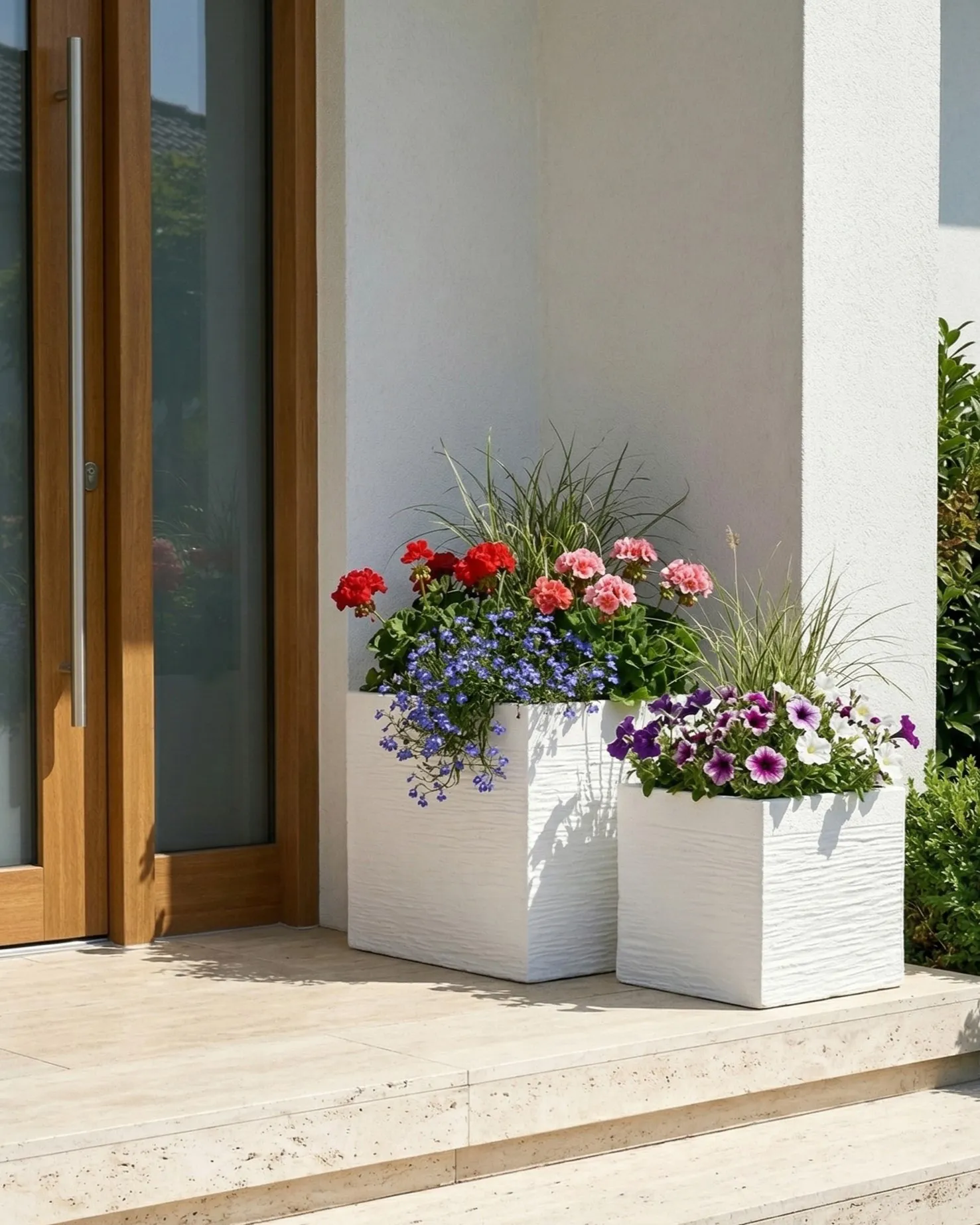 Plant Pot PAROS 40 cm White_1065440