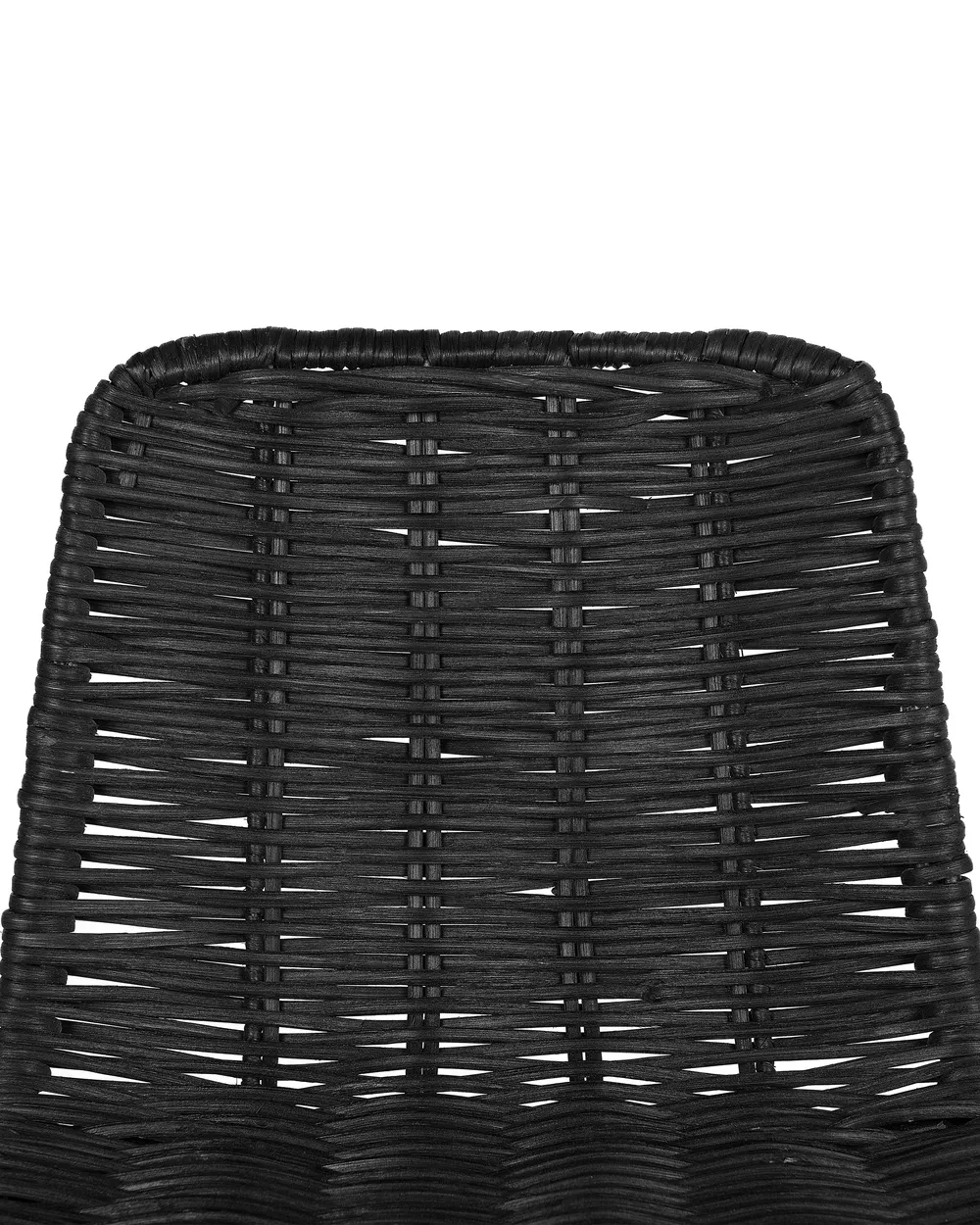 Set mit 2 Barstühlen CASSITA Rattan Schwarz_760415