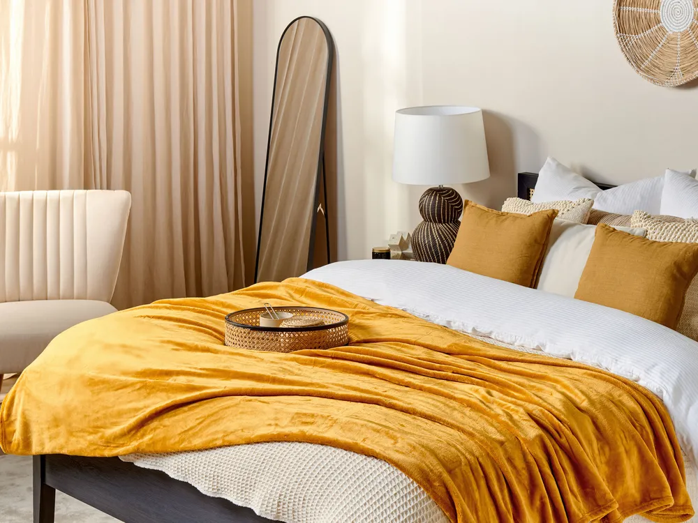 Kuscheldecke BAYBURT 200 x 220 cm Orange