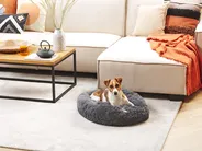 Pet Bed KULU Faux Fur Dark Grey_826570