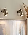 Strahler 2er Set KLIP verstellbar Metall Silber